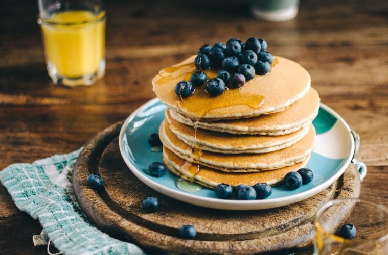 Blueberry Vegan Pancakes