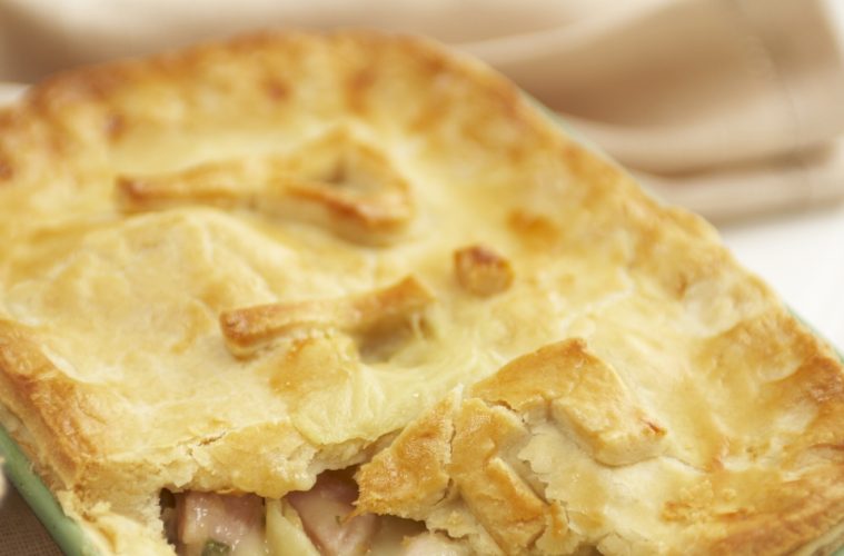 Turkey Ham and Leek Pie