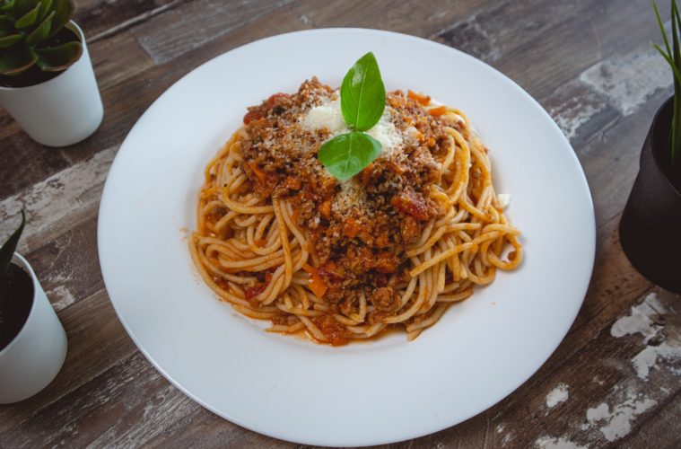 leftover bolognese dish