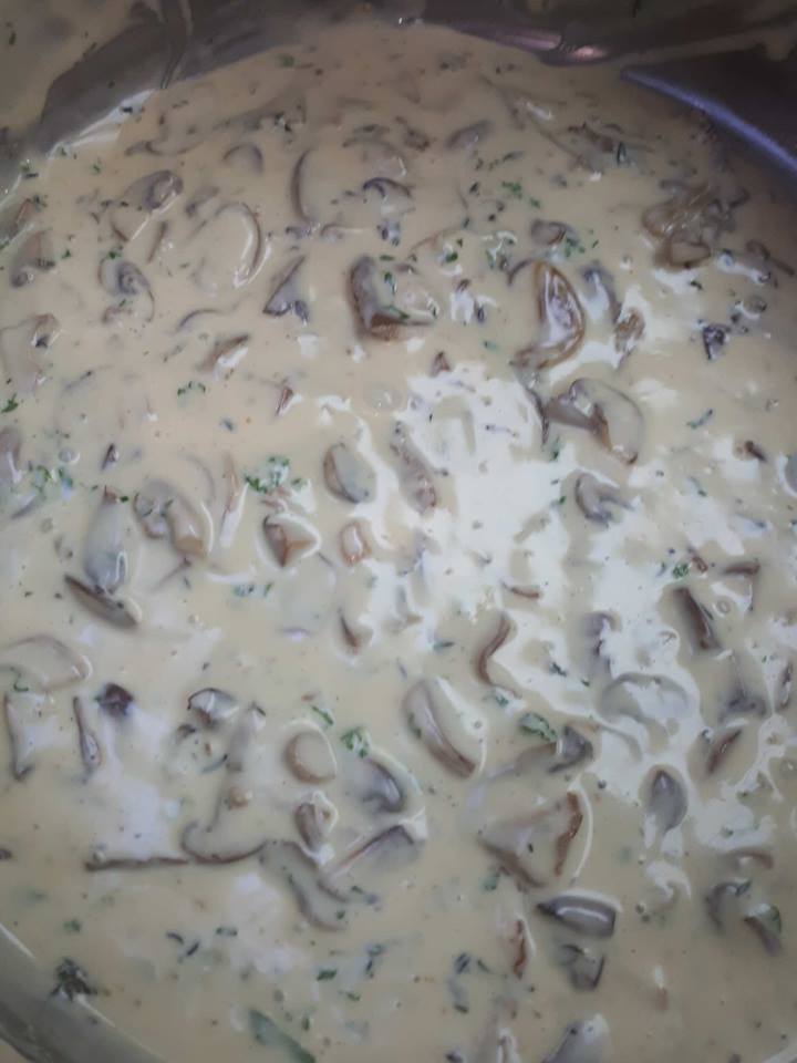 Wild mushroom sauce step 5